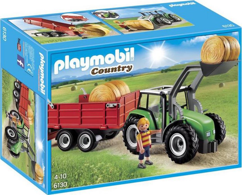 Playmobil Country Tracteur avec pelle et remorque