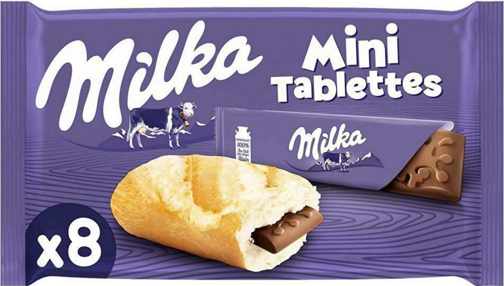 Tablette de chocolat au lait Mini Tablettes MILKA