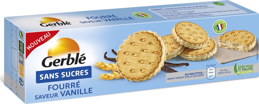 Gerble Gateaux vanille sans sucres -  Chocolats