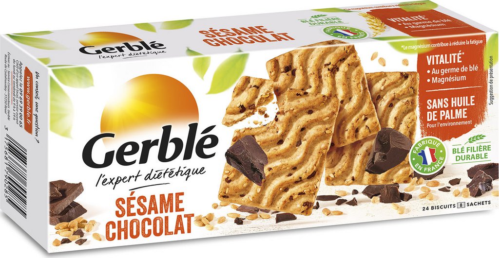 Gerble Biscuits sésame chocolat -  Chocolats