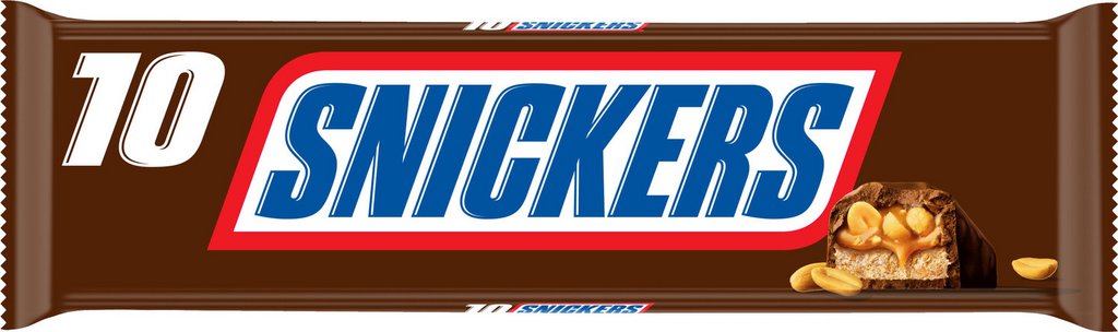 Barres chocolatées fourrées cacahuètes et caramel SNICKERS : les