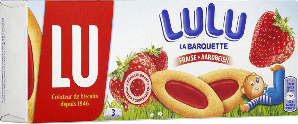 EURO MARKET | biscuits lu la barquette fraise 120g