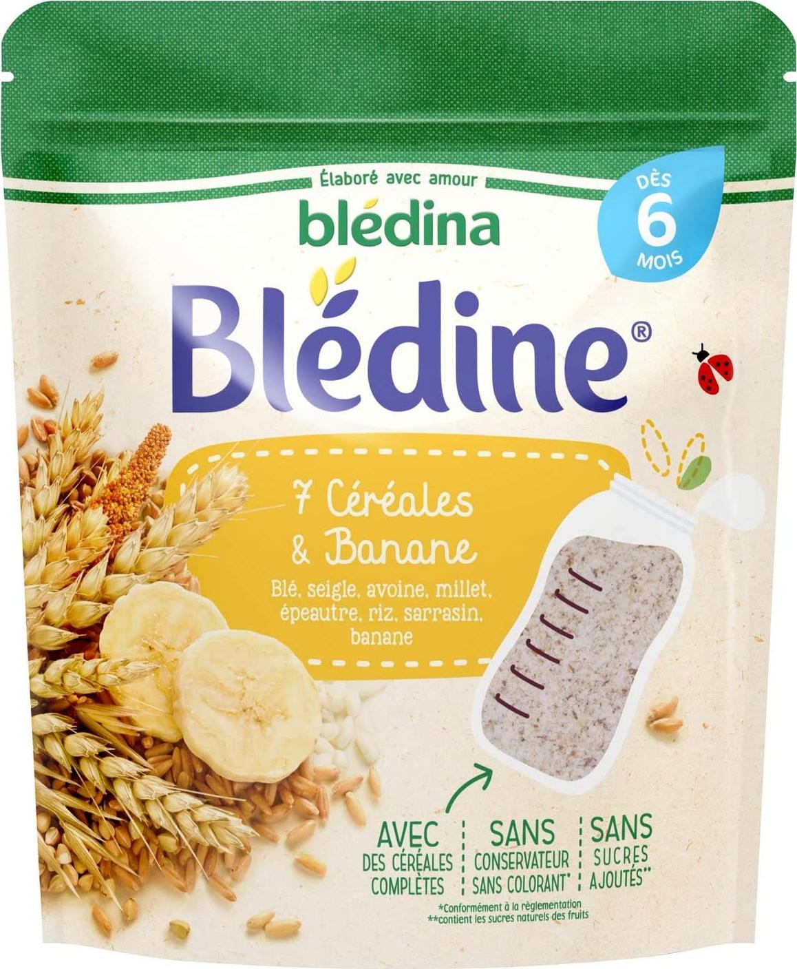 BLEDINA 7CEREALES & BANANE 6 mois 200g -  Chocolats