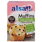 Alsa Préparation Muffins Chocolat Noisettes (lot de 2)