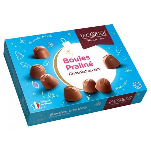 Jacquot Boules Praliné De Noël Au Chocolat Au Lait 1Kg - chocolatiz.com ...