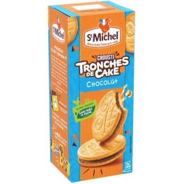 St Michel Crousti Tronches de Cake Chocolat 228g (lot de 6)
