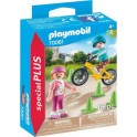 PLAYMOBIL 70061 Enfants avec Vélo et Rollers