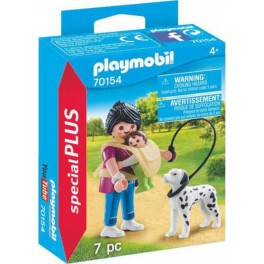 PLAYMOBIL 70154 Maman avec Bébé et chien