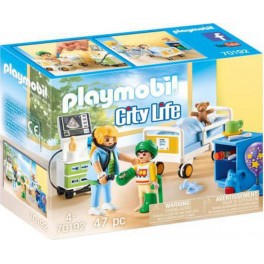 PLAYMOBIL 70192 - City Life- Chambre d’hôpital pour enfant