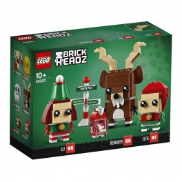 LEGO 40353 Brickheadz - Renne, Elfe et Elfie