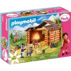 Playmobil 70255 - Heidi - Peter avec étable de chèvres