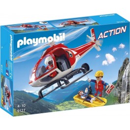 PLAYMOBIL 9127 Action - Secouristes Avec Hélicoptère