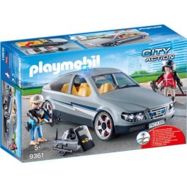 PLAYMOBIL 9361 City Action - Voiture Banalisée Avec Policiers En Civil