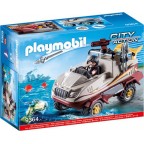 PLAYMOBIL 9364 City Action - Véhicule Amphibie Et Bandit