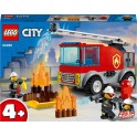LEGO City 60280 Le camion des pompiers avec échelle et mini figurines de pompier