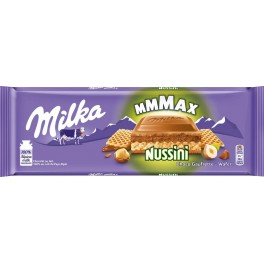 MILKA Mmmax Tablette de Chocolat au Lait et Gaufrette Nussini 300g