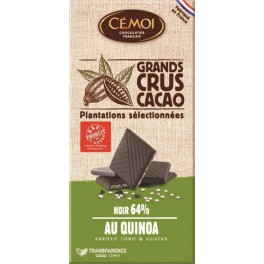 Cémoi Bio Noir Quinoa 100g (lot de 3) (Lot économique de 3 tablettes)