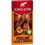 Côte d’Or Lait Praliné Cajou & Amandes 200g (lot de 9)