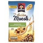 Quaker Golden Muesli Amandes Noisettes Et Raisins 500g (lot de 4)