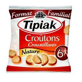 Tipiak Croûtons Croustillants Nature Format Familial 140g (lot de 4)