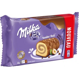 Milka Tender Roll Goût Choco Noisettes 148g (lot de 6)