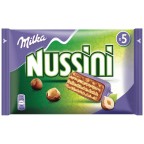 Milka Gaufrettes Nussini Chocolat Noisettes par 5 Barres 31,5g (lot de 3 soit 15 barres)