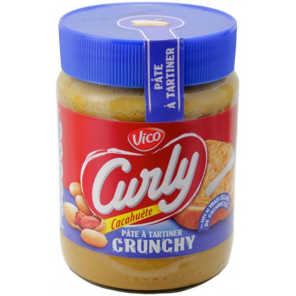 Beurre de Cacahuète Crunchy Curly 340g -  Chocolats