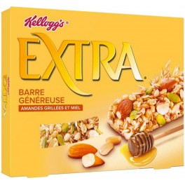 Kellogg's Extra Kellogg’s Extra Barre Miel et Amandes Grillées 128g (lot de 3)