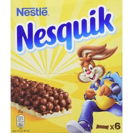 Nestlé NESQUIK Barres de céréales au chocolat 6 barres 150g (lot de 10)