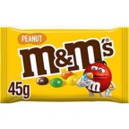M&M's Cacahuètes enrobées de chocolat au lait et dragéifiées sachet 45g