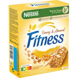 Nestlé Fitness Barre de Céréales Miel & Amande 6x23,5g 141g (lot de 6)