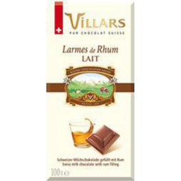 VILLARS TAB. LAIT RHUM 100GR