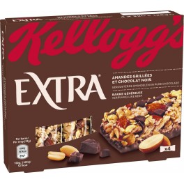 Kellogg S Barres céréales Extra chocolat amandes KELLOGG'S