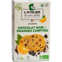 Atelier Sans Gluten Cookies Bio chocolat noir et oranges confites sans gluten