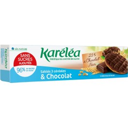 Karelea Biscuits sablés chocolat noir céréales sans sucres ajoutés