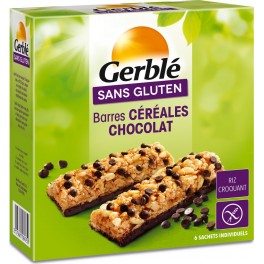 Gerble Barres de céréales chocolat/riz sans gluten