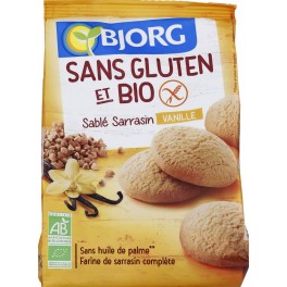 Bjorg Sablé vanille sans gluten bio