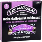 Eat Natural Barres noix raisin cacahuètes amandes sans gluten