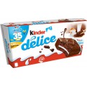 Kinder Delice Gâteaux cacao fourré lait x10 390g