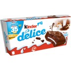 Kinder Delice Gâteaux cacao fourré lait x10 390g