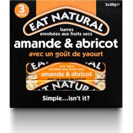 Eat Natural Barres fruits secs amande abricot sans gluten