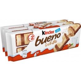 Kinder Bueno Barres chocolatées white