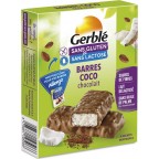 Gerble Barres coco chocolat lait, sans gluten & lactose