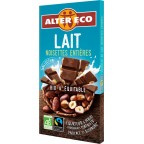 Alter Eco Chocolat bio lait noisettes entières