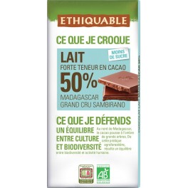 Ethiquable Chocolat au lait Madagascar bio