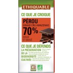 70 Ethiquable Chocolat bio noir Pérou 70% ETHIQUABLE