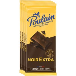 Poulain Tablettes Chocolat NOIR EXTRA 4x100g