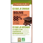 88 Ethiquable Chocolat bio noir Pérou 88% ETHIQUABLE