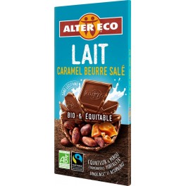 Alter Eco Chocolat lait caramel beurre salé bio