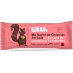 Gnaw France La Chocolaterie De Gnaw Barre chocolat lait et cranberries